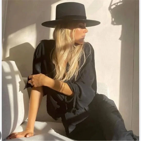 NEW Lack of Color Black Benson Tri Hat Size Medium Lack of Color Women main image 2